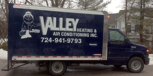 Valley Heating & Air service truck.